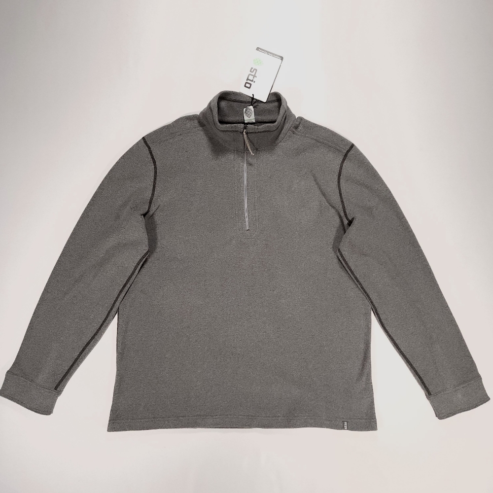 Stio Turpin Fleece Half Zip Men's XL Color Grey New With Tags!